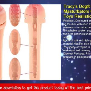 Tracy's Dog® Male Masturbators Cup Adult Sex Toys Realistic Textured Pocket Vagina Pussy Man Mastur