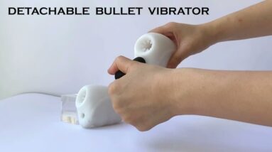 Acmeros Open-Ended Vibrating Male Masturbator Realistic Stroker with Detachable Bullet Vibrator