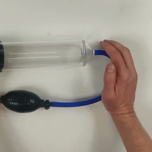 Penis Pump With Squeeze Ball - Clear Pumps & Enlargers PlayBlue Demo